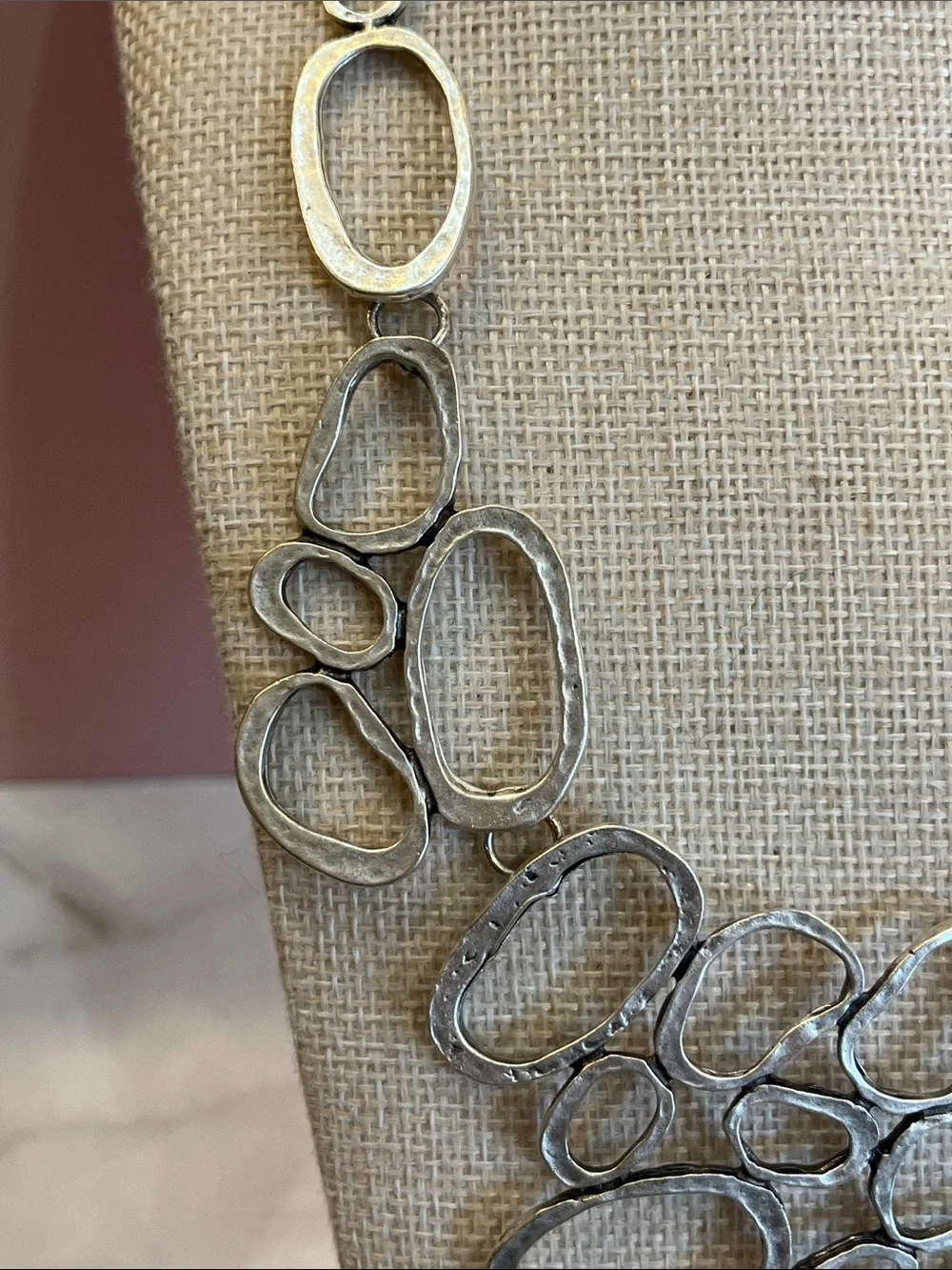 Pewter LONG NECKLACE Rare HTF - Picture 4 of 10